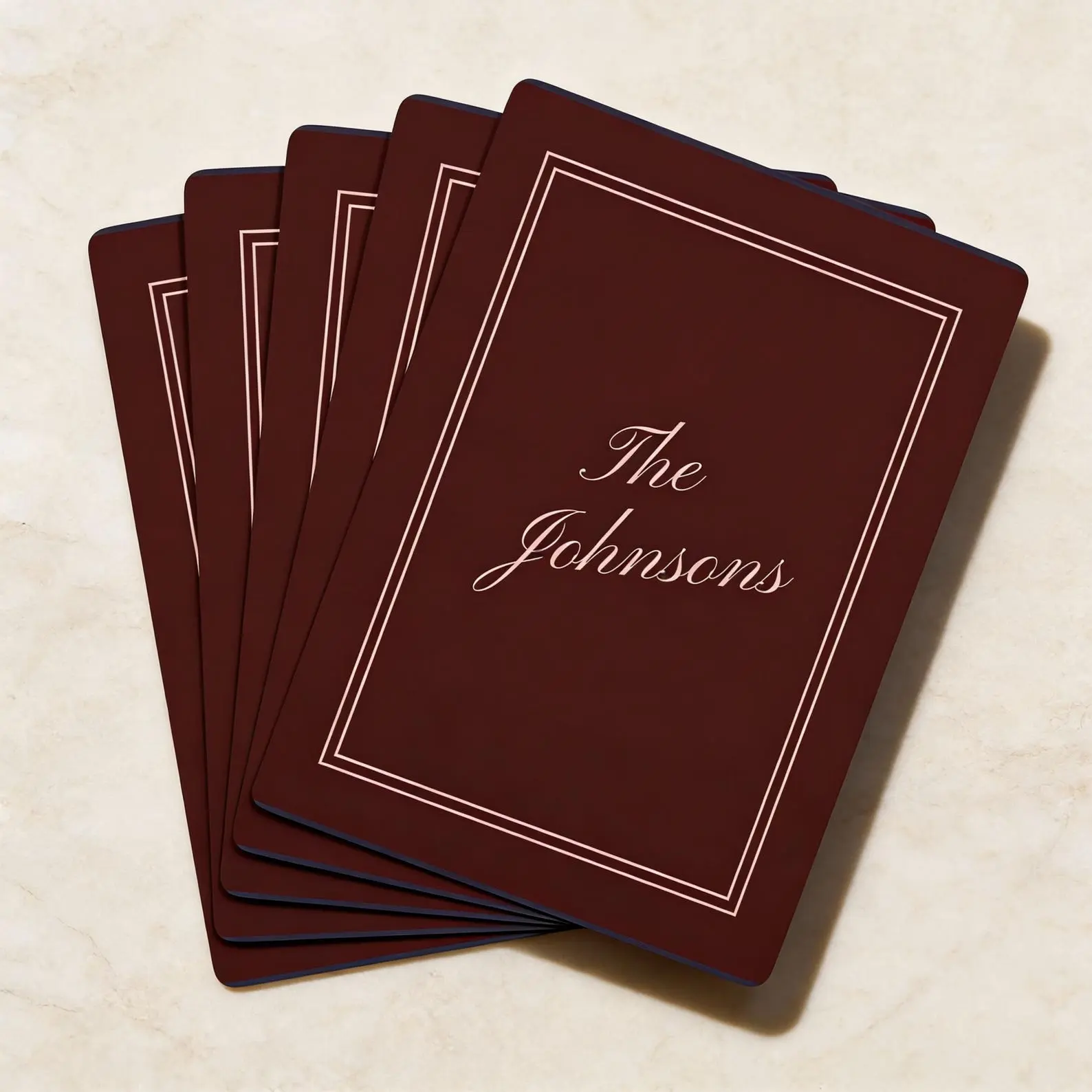 Personalized Playing Card Game Night Family Gift Custom Deck Poker Set Wedding Favor Display Case Premium Cardstock Luxury Design