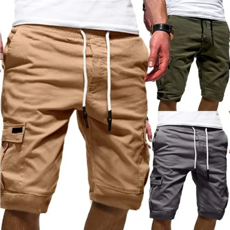 1 piece of slacks sports summer men's shorts overalls with multiple pockets Menswear Beige leg day footy lebron jogger track splits parke roomy aybl auro la dream running halara biker Vintage Graphic Denim Stretchy High Waisted Women's
