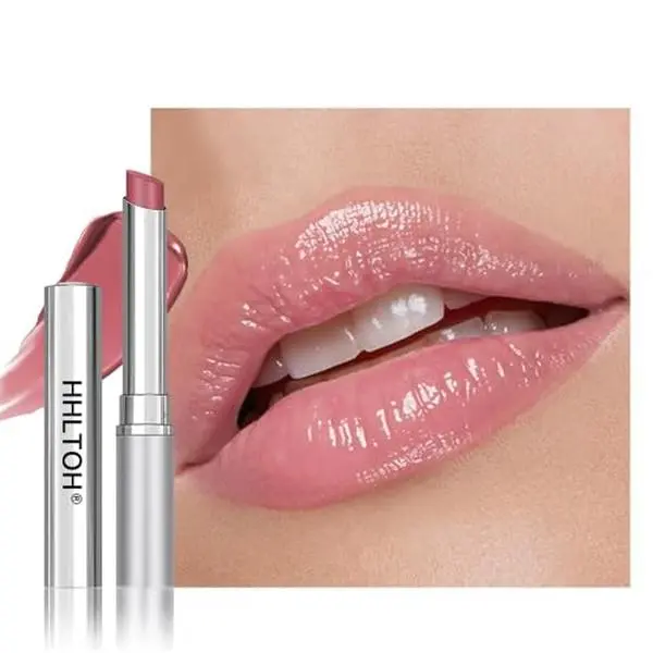 HHLTOH Pink Honey Lipstick Tinted Butter Lip Balm for Women, Natural Sheer Moisturizing Nourishing Hydrating Pink Honey Shine Tint Lipstick Tinted Lip Stain Gloss with a Hint of Natural Cherry Vegan