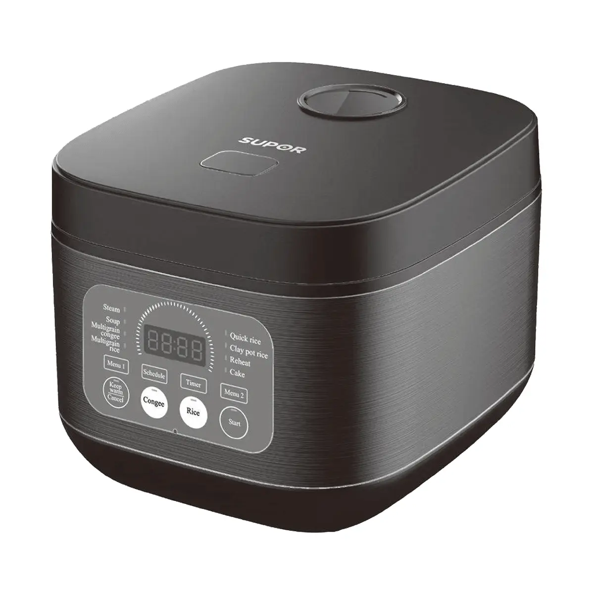 SUPOR 4L Digital Multifunction Rice Cooker - 5-Layer Inner Pot, Large Capacity, Temperature Control, Healthy Grain Cooking for Rice, Porridge, Stews, Digital Rice Cooker