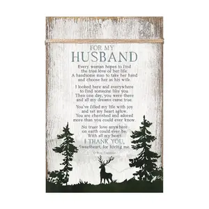 Dexsa For My Husband Wood Plaque with Easel