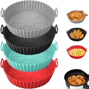 Silicone Air Fryer Liner, Reusable Round Liners for Tower,BPA-Free Non-Stick Silicone Air Fryer Accessories