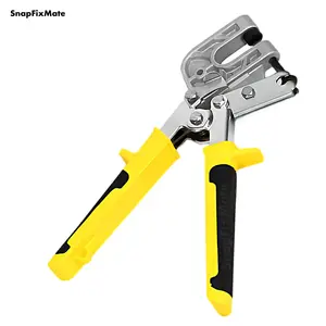Snapfixmate Metal Stud Crimper Heavy Duty Aluminum Alloy Ceiling Punching Pliers Plaster Drywall Tools For Fastening Metal One Handed Operation Hand Tools