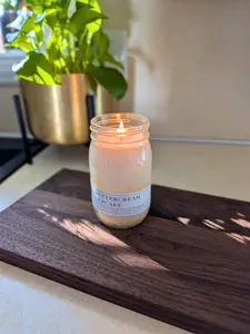 Amish made Walnut Cutting Board 8x14 – Food Grade Mineral Oil Finish – Solid Wood Serving Board