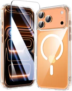 iPhone 17 Pro Max Case Clear,Magnetic iPhone 17 ProMax Case with Screen ProtectoriPhone 17 Pro Max Case Clear,Magnetic iPhone 17 ProMax Case with Screen Protector