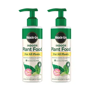 Miracle-Gro Indoor All Plant Food, Liquid Plant Food for Houseplants, Snake Plants, Peace Lilies, Flowers, Vegetables, Herbs and More, 8 oz.