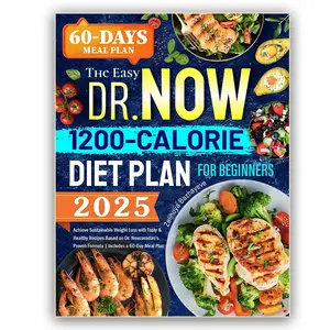 1200 Calorie Diet Planner for Beginners, Supports Low-Calorie Meal Plans, 60-Day Weight Loss Program, Perfect Gift for Diet Enthusiasts