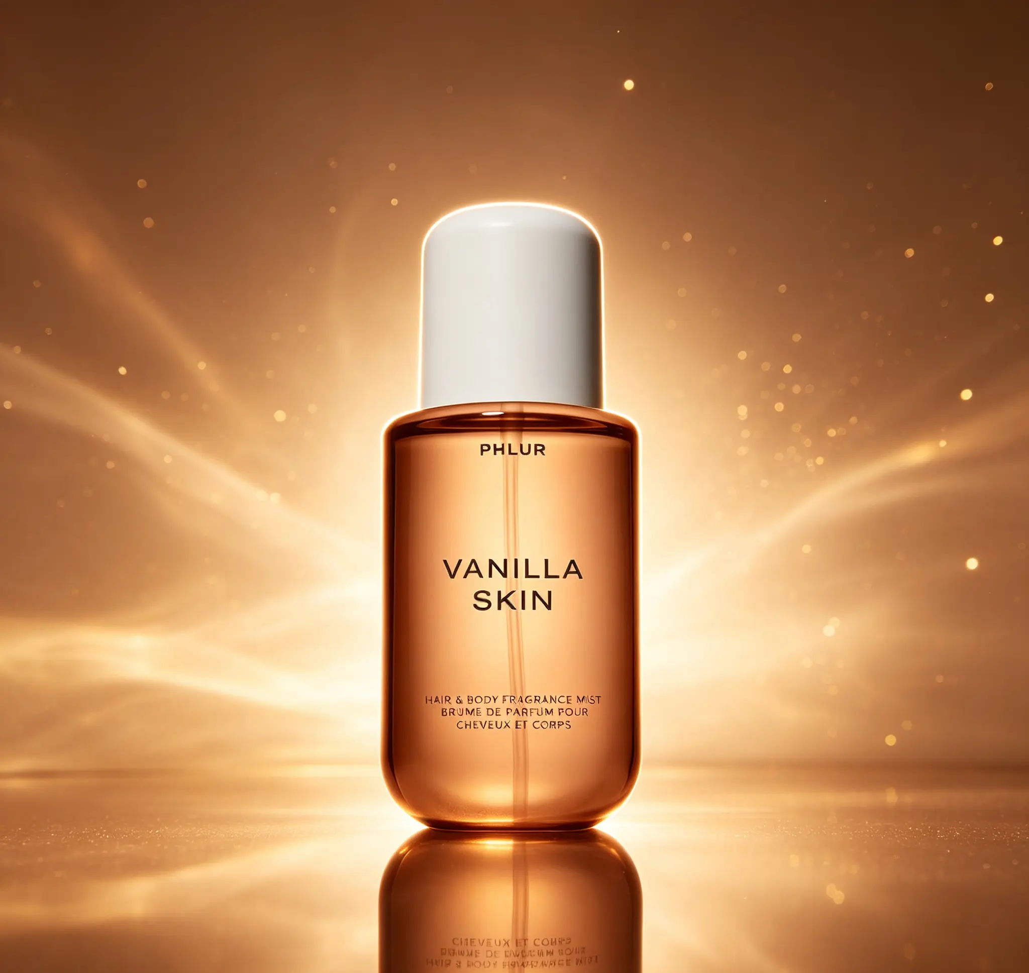 PHLUR Vanilla Skin Hair & Body Mist 8 Fl Oz 240ml Luxurious Women’s Fragrance Spray, Warm Vanilla Scent Blended with Pink Pepper, Cashmere Wood & Sandalwood, Soft Daily Body Perfume for All Day Freshness