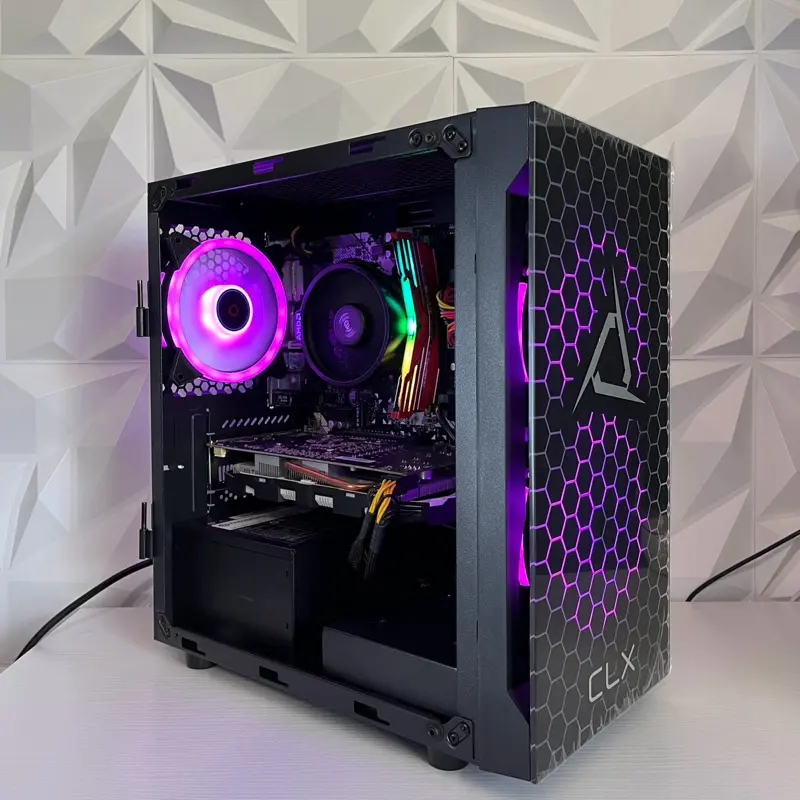GTX 1060 6GB, Ryzen 5 2600, 8GB RAM | Black RGB Gaming Computer/PC