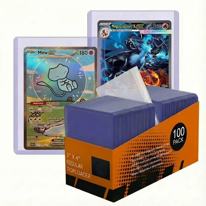 hard plastic pokemon card sleeves 1000ct (10 packs) Easy Pull Tabbed Soft Card Sleeves for Standard Size –  Columbia Hobby - Sports Card Boxes - Toploaders