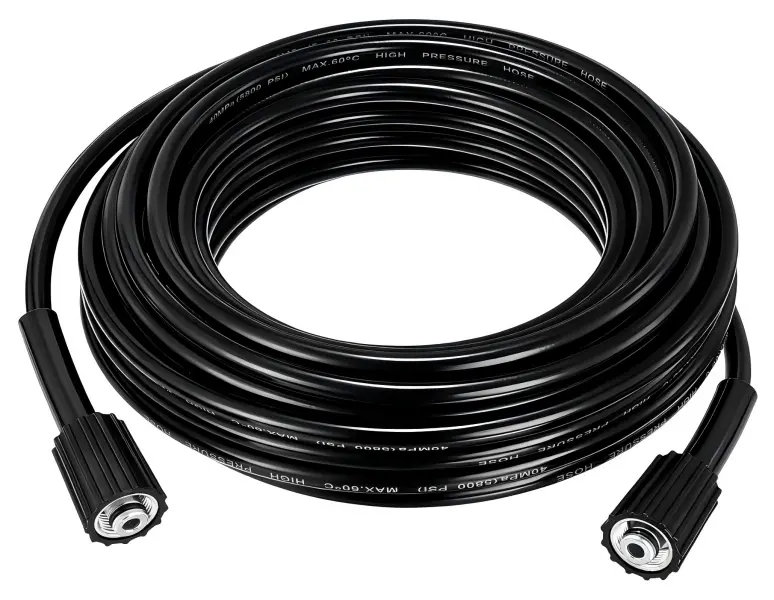 50 FT High Pressure Washer Hose, 1/4" ID, 5800 PSI Kink-Resistant Design with M22-14mm Leak-Proof Brass Connectors, Flexible Material, Easy to Manage Universal Replacement for Standard Power Washers, Yd & Garden Cleaning, Durable Build, Standard Fit, Yard
