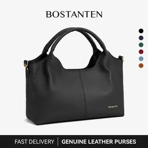 BOSTANTEN| Haven Genuine Leather Purse for Women Designer Handbags Crossbody Shoulder Bags Top Handle Satchel with Adjustable Strap