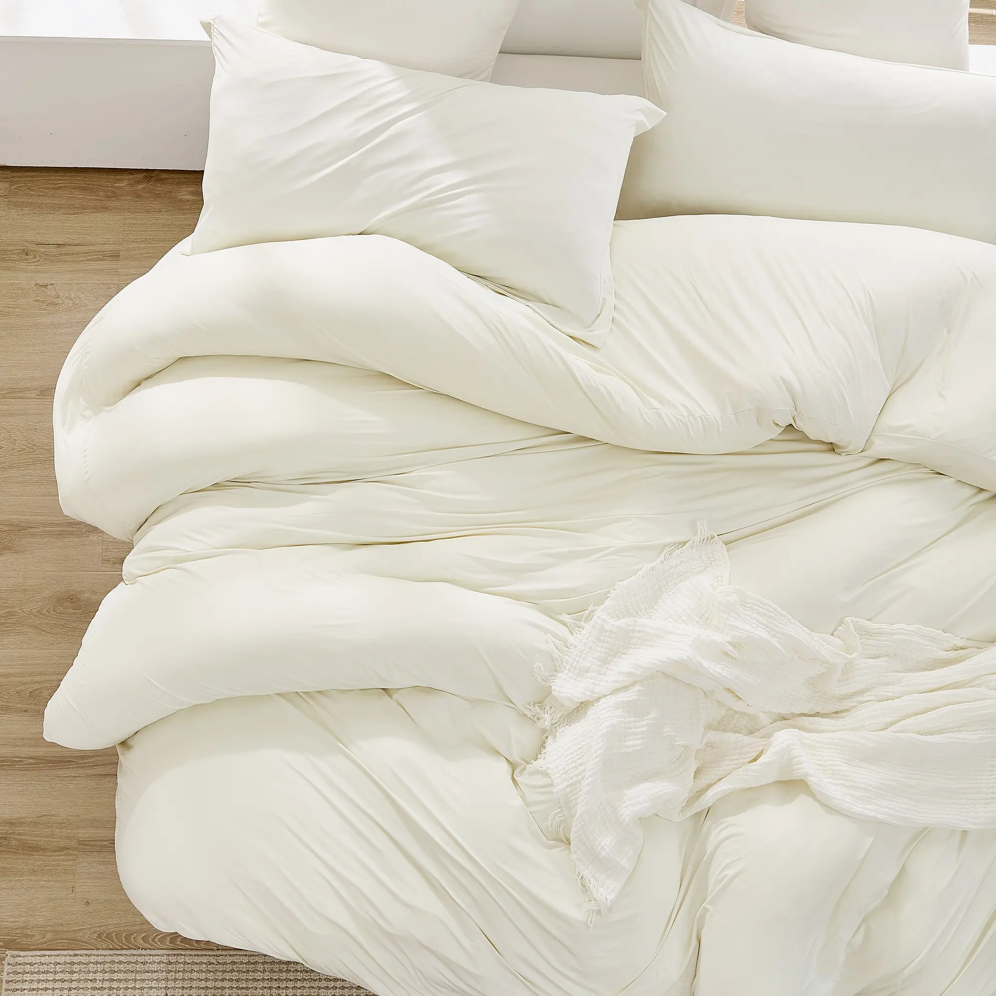 Look At This Thicky - Coma Inducer Oversized Comforter Set - Extra Thicky - Creamy Elephant
