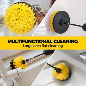 "6-Pack Drill Brush Set - Power Scrubber Cleaning Kit with Extended Attachments!"