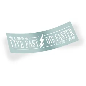 Live Fast Car Windshield Banner