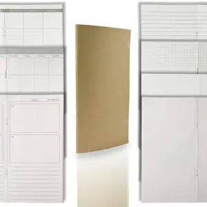 Premium TN Journal Inserts | Aesthetic Traveler’s Notebook Refills (Standard 110x210mm) - 100g No-Bleed Cream Paper for Writing, Grid/Lined/Blank/Weekly Planner, Classic Ruled Paper, Stationery Essentials, Office Stationery Supplies