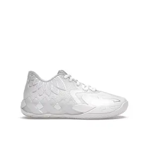 Puma Kid's LaMelo Ball MB.01 White Silver Basketball Shoes, from StockX