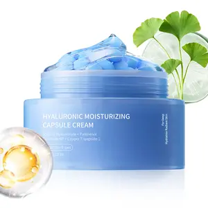 Hyaluronic Acid Capsule Face Cream for Deep Hydration, Skin Barrier Repair and Soothing Care, 60g