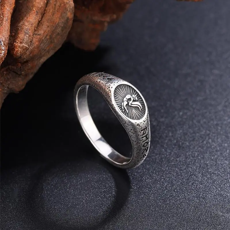925 Sterling Silver Vintage Angel Ring - Unisex Elegant Fashion Ring, Men's Jewelry, All-Match Trendy Gift Accessory, Elegant Fashion Rings