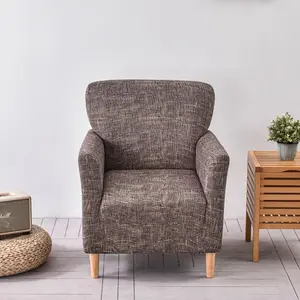 Solid Color Sofa Armrest Cover, Elastic Sofa Slipcover, 1 Count Soft Breathable Sofa Armrest Protector, Dustproof Sofa Armrest Cover for Home Hotel Coffee Shop Decor