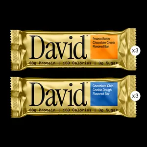 David Variety Pack – Peanut Butter Chocolate Chunk and Chocolate Chip Cookie Dough