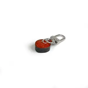 Tobiko Sushi Key Chain/ Zipper Pull/ Bag Charm