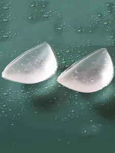 Thick Silicone Clear Invisible Push Up Breast Pads, Waterproof Swimsuit Inserts for Small Bust, Comfortable Fitting Bikini Accessories
