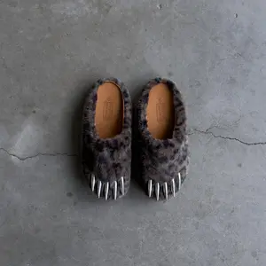 Dark Leopard Claw Mules