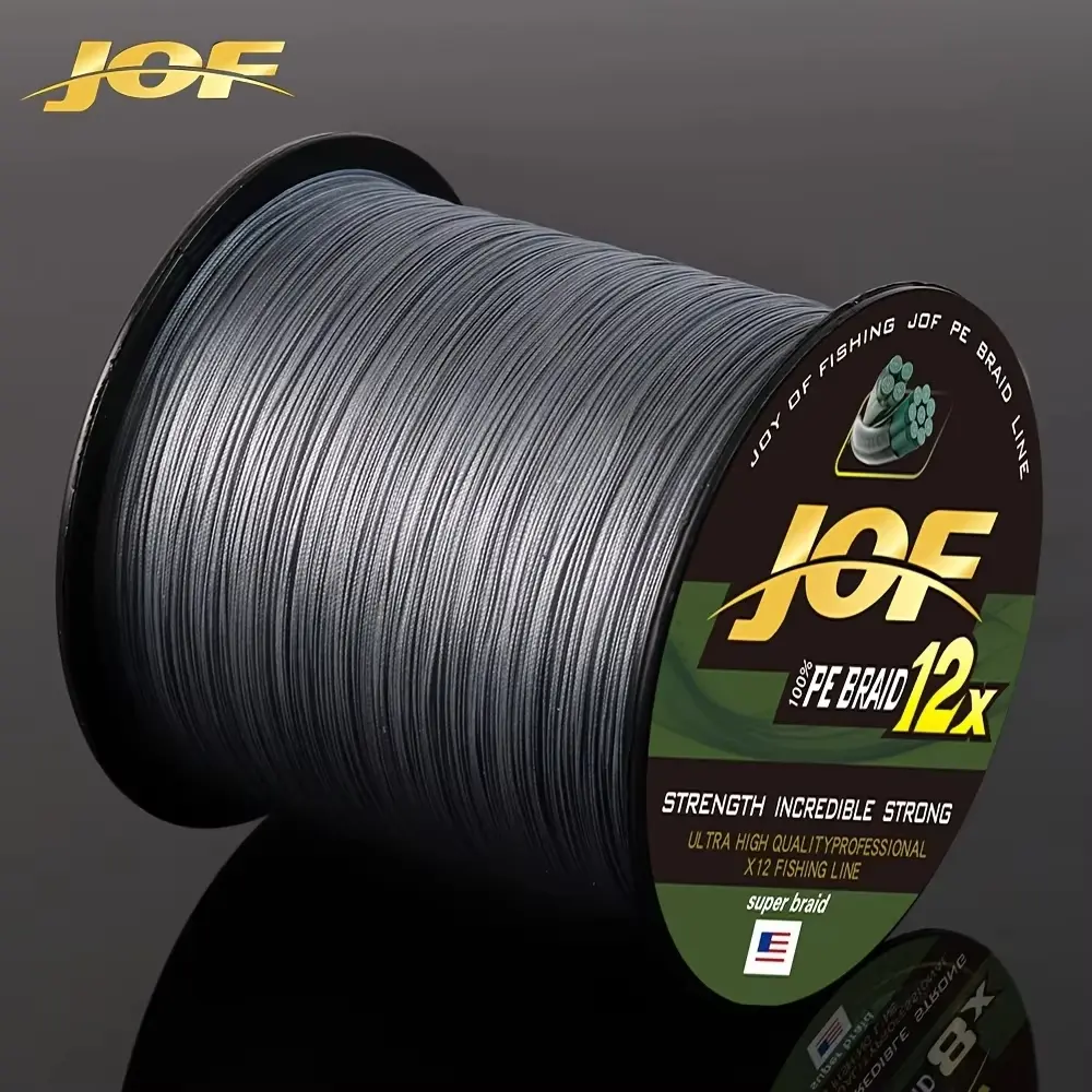 Jof X12 Strands Braided Fishing Line 500m Pe Material Japanese Braid 25-120lb for Freshwater Saltwater Carp Fishing Accessories