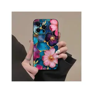 1556-A Mobile Phone Case With Creative Flower Pattern, Suitable For  16/11/12/13/14/15/15pro/15 Plus/15 Promax/7plus/8plus/X/Xs Max/Xr/11pro/12pro/13pro/14pro/12mini/13mini/11promax/12promax/13promax/14promax/14plus/6/6s/6plus/7/8/16Pro/16plus/
