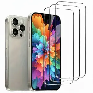 3-Pack High Definition Clear Durable Tempered Glass Screen Protectors for iPhone 11, Full Coverage Tempered Glass Film Compatible with Apple iPhone 11 Pro Max & iPhone 11 Pro, HD Anti-Fingerprint Phone Screen Protectors