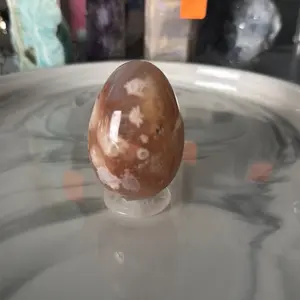 Flower Agate Egg