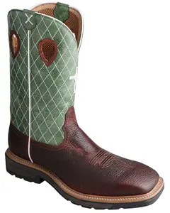 Twisted X Men's Men'S Lite Western Work Boot Steel Toe Extended Sizes - Mlcs002 X