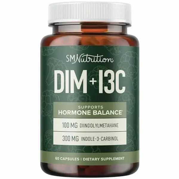 DIM & Indole 3 Carbinol for Hormone Balance | Optimum Metabolism Support, Natural Menopause Supplements for Womens Health, Antioxidants | 60 Capsules