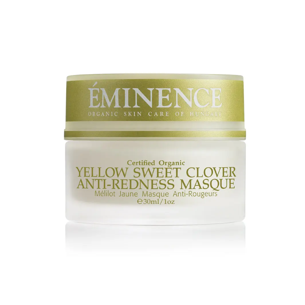 Eminence Organics Yellow Sweet Clover Anti-Redness Herbal Cream Mask with Organic Oils - Moisturizing Treatment for Sensitive Skin, Moisturize