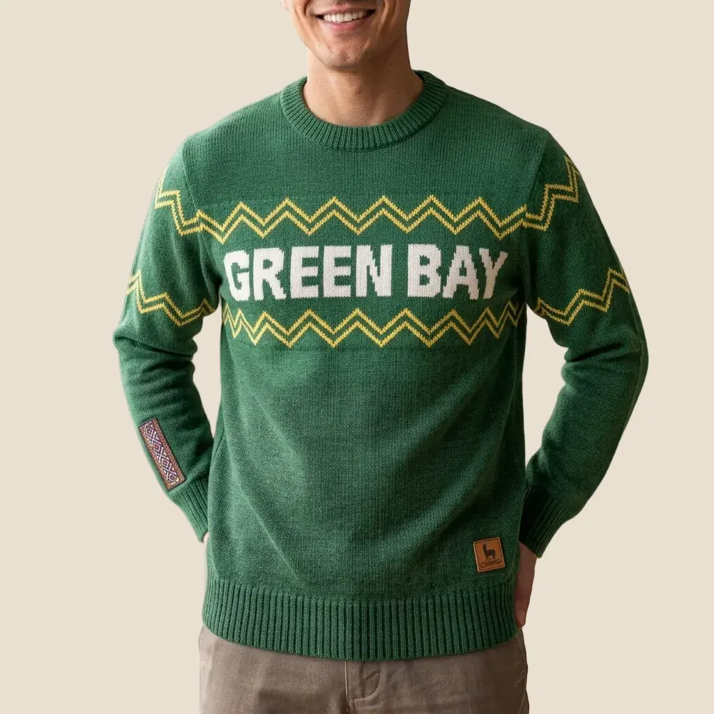 Green Bay Crew Neck Alpaca Sweater