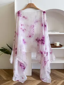Women's Tie Dye Print Scarf, Casual Versatile Shawl for Daily Wear, Fashion Accessories for Women & Girls