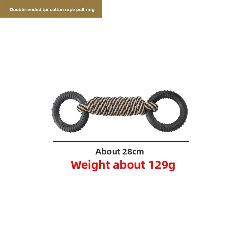 Double-head TPR Cotton Rope Pull Ring