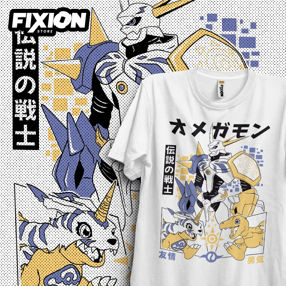 TOP Digimon Omnimon Anime Merch Shirt Japanese Manga Unisex 100%Short Sleeves T-Shirt