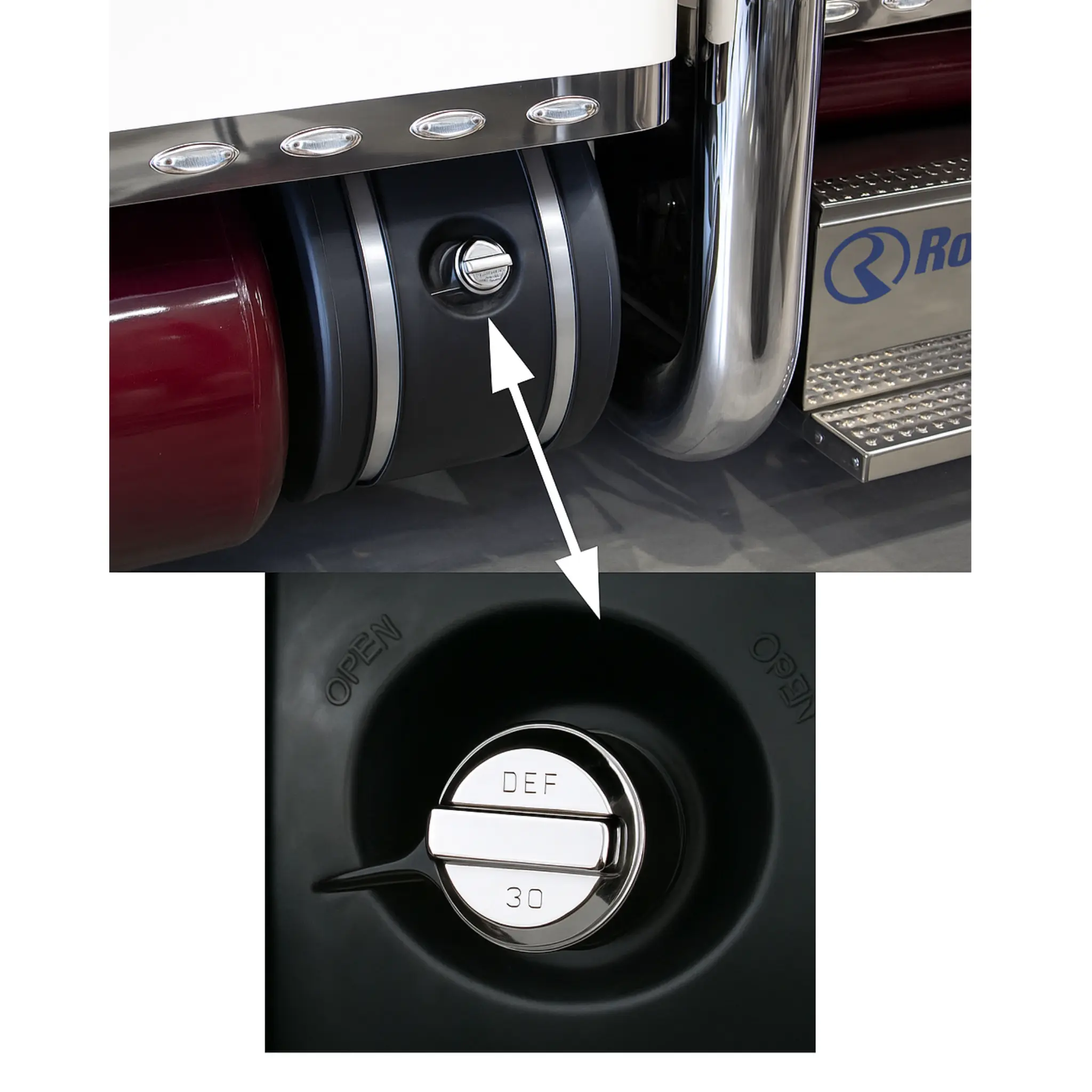 RoadWorks Rubber DEF Tank Grommet, Automotive & Motorcycle Car Exterior Chrome Trim Accessory
