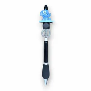 Blue Alien on Surfboard—Refillable Cushion Pen