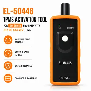 El-50448 Tpms Relearn Tool for Gm, Tire Pressure Sensor Reset Tool, Tpms Activation Tool 315/433 Mhz, Auto Tire Pressure Monitor Reset