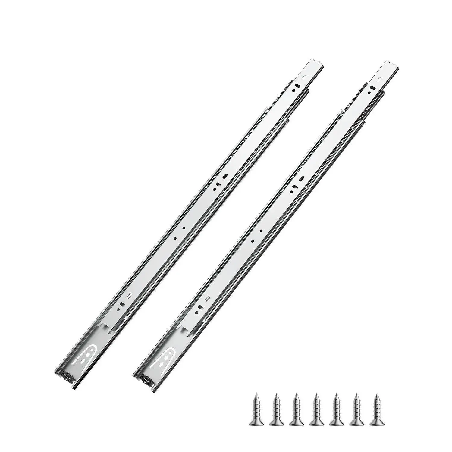 【Summerfinds】VEVOR Side Mount Drawer Cabinet Slides24 in10 Pairs100 LB Load CapacityDrawer Extension Replacement Hardware, Real Metal Sliders, All Steel Sliders