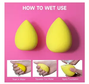 6 Pcs Makeup Sponges Set, Makeup Sponges for Foundation, Latex Free Beauty Sponges, Multiple Colors