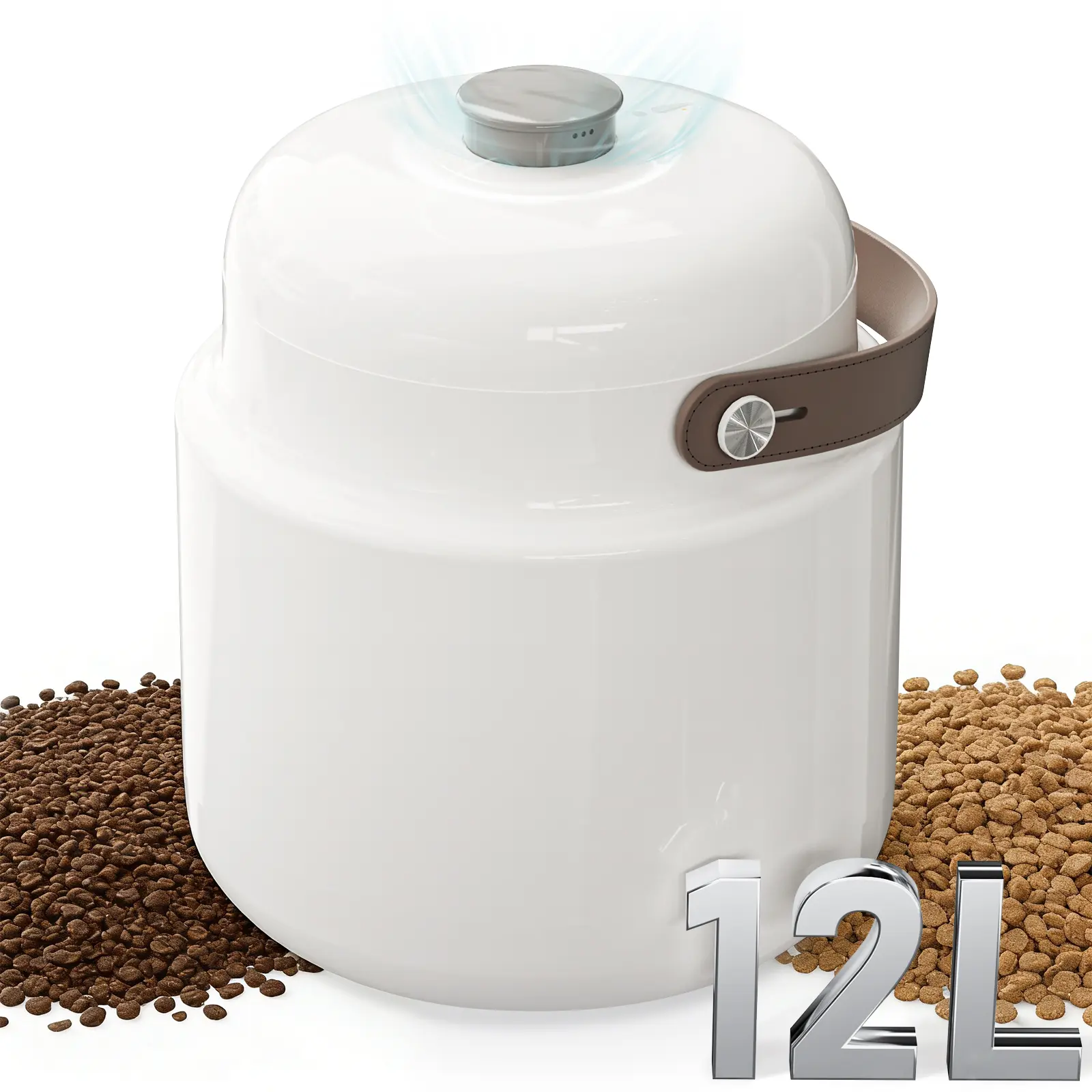 12L Smart Vacuum Food Storage Container, Automatic Airtight Dry Food Canister with Patent Pressure-Hold Tech for Rice, Grains, Coffee, Tea, Pet Food & Premium Ingredients summeressentials DealsforYouDays SummerWins