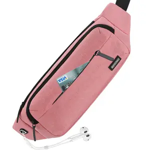 Women's Waterproof Waist Pack - Fanny Pack with Adjustable Strap for Travel, Sports, Running