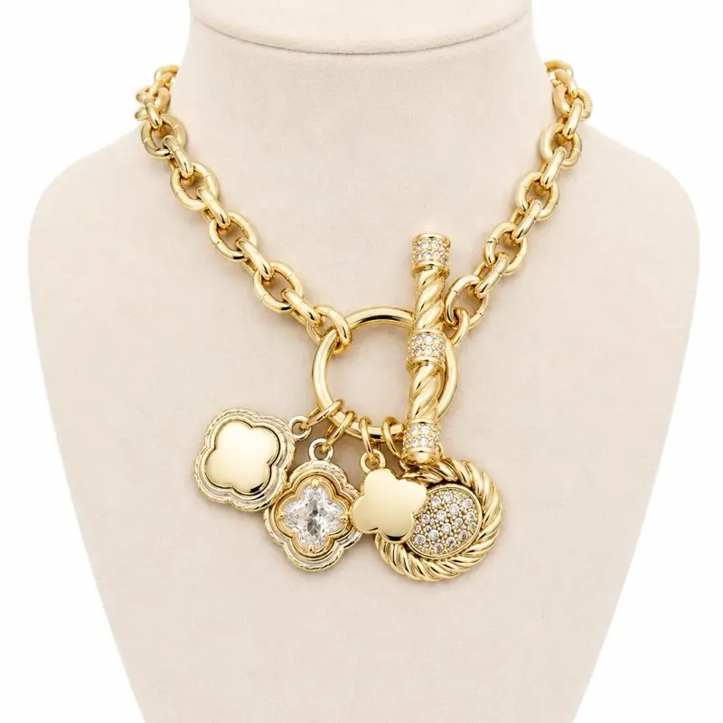 Toggle “Bracelet”Clover CZ