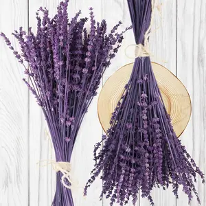Mother’s Day Lavender Gift – Dried Lavender Flowers Bundle, 180–200 Stems 15–17", Aromatherapy Fragrance Bouquet for Wedding, Home, Shower & Vase Decor (2 Packs)