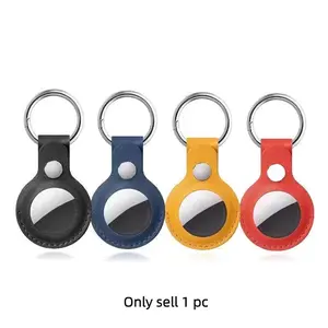 Protective Case for Airtag, Airtag Chain Positioning Shell Anti-Loss Keychain Ring Leather Cover, Airtag Holder, Durable & Stylish Accessory