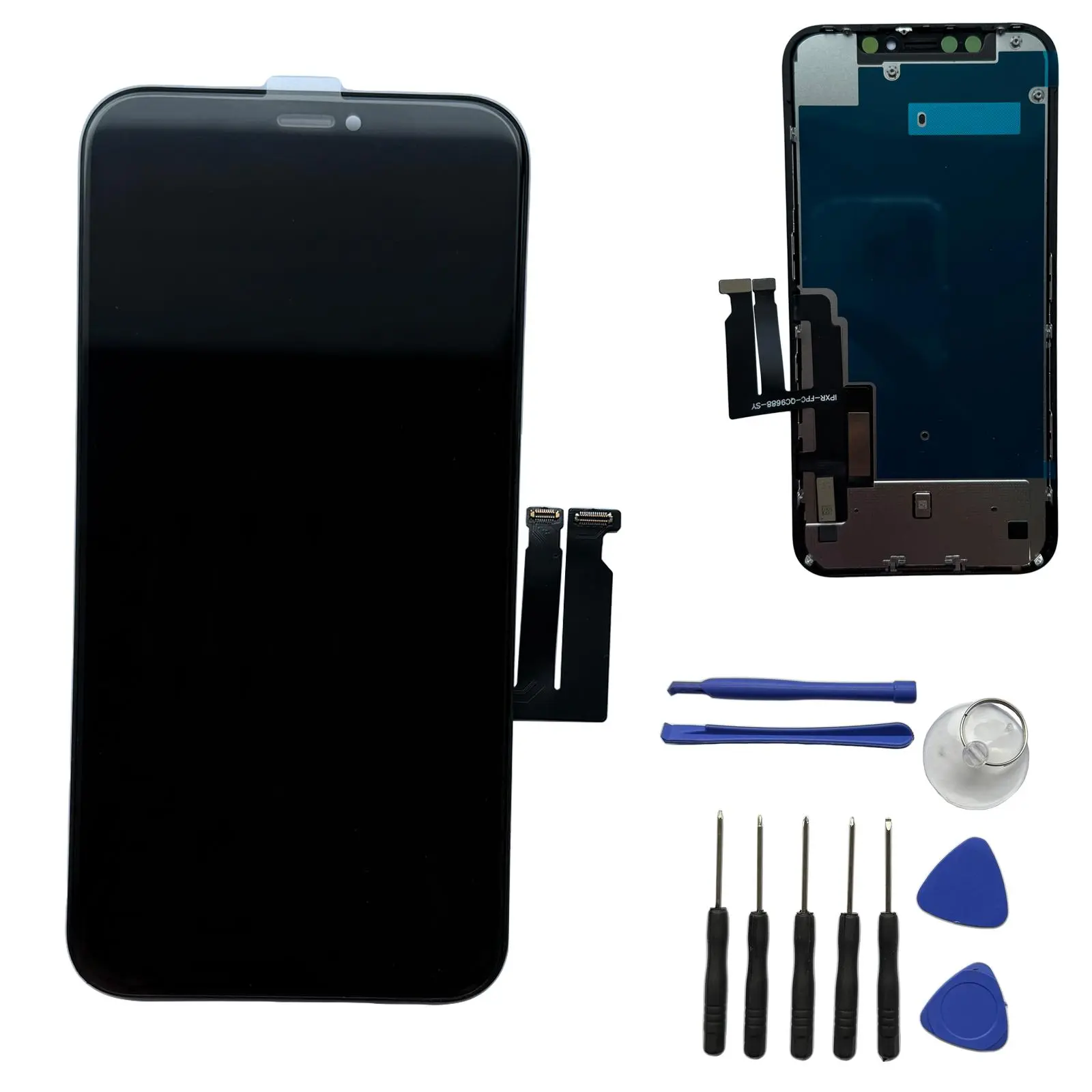 iPhone XR Screen Replacement 6.1 Inch LCD Display with Touch Digitizer Assembly, Includes Repair Tools, Compatible with A1984 A2105 A2106 A2108, Smartphone Accessories